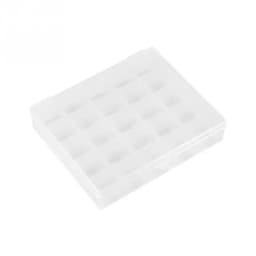 Plastic Empty storage box Bobbins Transparent sewing bobbin Clear sewing Organizer Case Holder Space Save Jewelry 25 Slot
