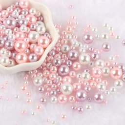 10g Random Mix 3-10mm No Hole ABS Imitation Pearl Bead For Vase Filler Makeup Brush For DIY Jewelry Making Decor F0912