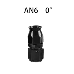AN4/6/8/10/12 Straight 0°/45°/90°/180° Degree Reusable Hose End Fitting Adapter For Swivel PTFE Oil Fuel Line Hose End Fitting
