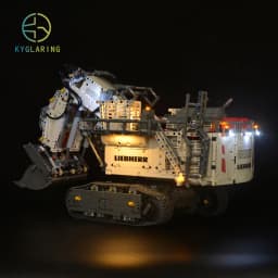 Kyglairng Led light kit for LEGO 42100 Technic Liebherr R 9800 Excavator Toy Building Blocks (Lighting Set Only)