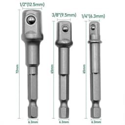 4pcs 1/4 3/8 1/2 Drive Socket Adapter Converter Reducer Air Impact Craftsman Socket Wrench Adapter Hand Tools Set Repair Tools