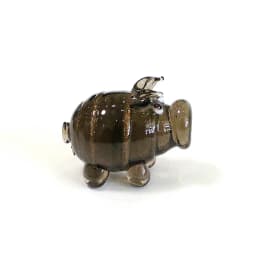Different Styles Murano Glass Pig Mini Figurines Cute Tiny Animal Craft Ornaments Home Table Fairy Garden Room Kawaii Decoration