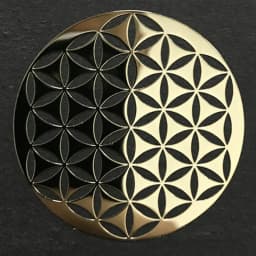 Flower of Life Metal Patch Phone Case Back Sticker Pyramid Model Decoration Sticker