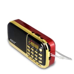 EONKO B836S FM Radio with TF USB AUX Flashlight 2*1200mah Rechargeable Battery
