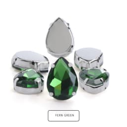 Drop Shape Glass Rhinestones With Claw White K Metal Base Buckle Sew On Crystal Stone Strass Diamond Rhinestones For Needlework