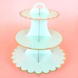 3-Tier Cardboard Cupcake Cake Stand Cupcake Holder for Birthday Party Wedding Baby Shower Christmas Parties Display Dessert