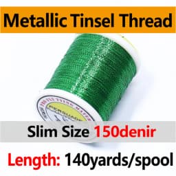 Royal Sissi 140 Yards/Spool 0.2mm Metallic Tinsel Thread 12 Optional Colors Micro Rod Wrapping Repairing Line Jig Hook Binding