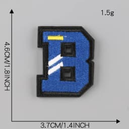 A-Z Letter Patches on Clothes magic paste Patch Military Biker Embroidery Clothing Sticker Applique 26pc Alphabet Diy Logo Brand