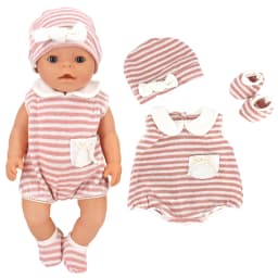 43 Cm Baby Doll Clothes Rompers for 17 Inch Baby Doll Suit Costume Set