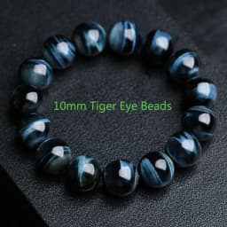 5A+ Lightning Blue Tiger Eye Bracelets Men Highest Quality Natural Stone Round Beads Elasticity Rope Bracelets for Women Jewelry