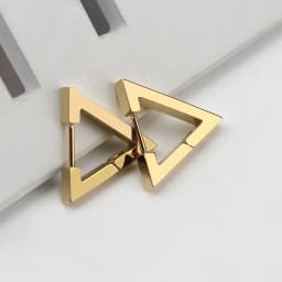 Fashion Personality Geometric Triangle Square Star Heart U Shape Hoop Earrings Men Women Stainless Steel Punk Piercing Jewelry