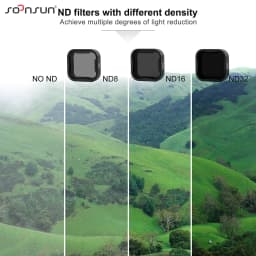 SOONSUN CPL ND8 ND16 ND32 Polarizer Filter for GoPro Hero 7 6 5 Black Go Pro Red Color Lens ND Filter Kits Camera ND Filters