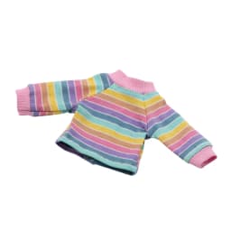 1/6 BJD Doll Clothes Accessories 28cm Doll Toys Rainbow Striped T-shirt Long-sleeved Clothes In Summer