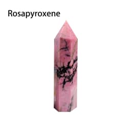 7-8cm Natural Crystal Point Quartz Rainbow Wand Crystal Column Rose Quartz Rock Mineral Specimen Home Decor Reiki Healing stone