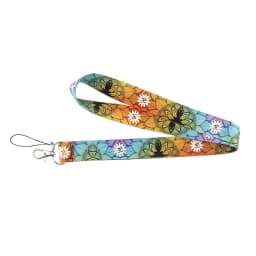 LB3010 Pink Love Neck Strap Lanyard for Key ID Card Cell Phone Straps USB Badge Holder DIY Neck Strap Hang Rope Rainbow Keychain