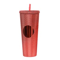 24 Oz Coffee Cup Summer Holiday Cold Water Mug Tumbler Cup With Straw Double Layer Plastic Durian Diamond Radiant Goddess Cups