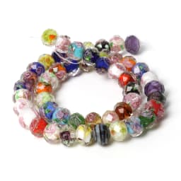 10pcs/lot Multiple Colors 10mm Murano Transparent Glass Beads Lampwork Loose Beads for Bracelet Necklace DIY Jewelry Making