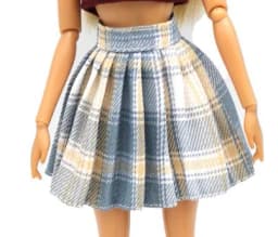 Outfits Clothes Top Pant Skirt For 30 Cm Princess Doll Clothing For 1/6 BJD Dolls House Girl Gift Doll Accessories Black