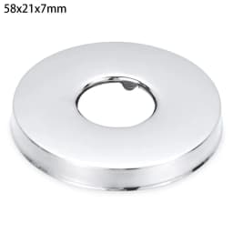 1Pcs Stainless Steel Water Pipe Wall Covers Self-Adhesive Shower Faucet Decorative Cover Chrome Finish Bathroom Accessories