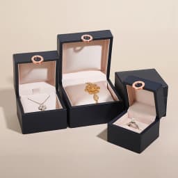 High-End Pu Leather Jewelry Storage Packaging Gift Box Proposal Ring Box Watch Bracelet Collection Box