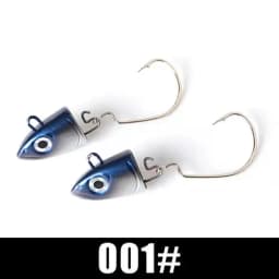 FTK Soft Black Minnow Jig Head 5g 12g 25g Fishing Lure Wobblers Jig Head Silicone Baits Crank Hook Jigging Bass Pike Zander