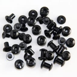24pcs Black Tactical Chicago Screws Slotted Posts and Cross Head Screw DIY Kydex Leather Holster Sheath