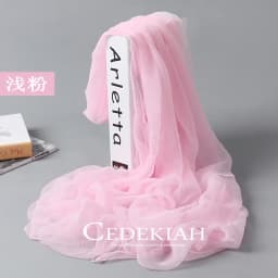 Korean Solid Transparent Chiffon Travel Holiday Beach Towel Sunscreen Shawl Female Summer Air Conditioning Ice Silk Scarf M10