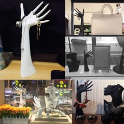 5 Style Mannequin 3 Colors Stand Holder Rose Red Earrings Ring Necklace Bracelet Jewelry Display Bangle Watch Jewelry Storage