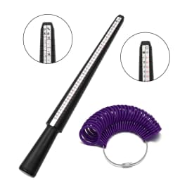 Professional Measuring Gauge Finger Ring Stick Sizer Mandrel Stick Finger Gauge Ring For DIY Fashion Jewelry Measuring Tools Set