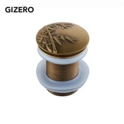 Bathroom Basin Sink Pop Up Drain Antique Brass Carved Waste Stopper Clic-clac Waterlet Vanity Sink Waste Drainer ZR2023