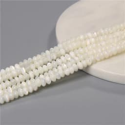 3*5mm Natural Shell Round Wheel Spacer Loose Beads Charm Pendant For Diy Earrings Bracelet Jewelry Art Crafts Making Supplies