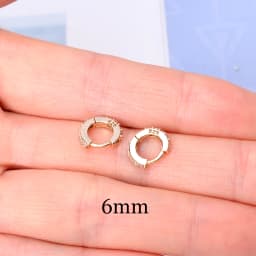 Rainbow CZ Huggies Hoop Earrings Girl Tiny Rings Cartilage Small Helix Piercing Tragus Conch Earlobe Circle Men Hoops Arete