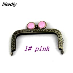 10 Pcs/Lot 8.5 CM Square Antique Bronze Flat Bead Metal Purse Frame Kiss Clasp Bag Accessory
