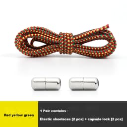 Colourful No Tie Shoe laces Round Shoelaces for Sneakers Elastic Laces without ties Kids Adult Quick Shoe lace Rubber Bands