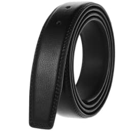 Luxury Men Belts Solid Genuine Leather High Quality Waist Strap No Buckle Cowskin Belt with Holes Male Jeans Waistband 3.5cm