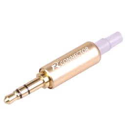 10pcs Stereo 3.5mm Connectors with Protecting Tail Gold Plated 3 Poles Plug 3.5mm Jack Male Connector Earphone Jack DIY