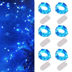 Waterproof Fairy Light Mini CR2032 Battery Powered Copper Wire String Lamps Garland Christmas Party Lighting Decoration
