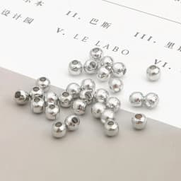 1000Pcs Iron Metal Round Beads Smooth Ball Loose Spacer Beads For Jewelry Making DIY Bracelet Charms Jewelry Accessories 2-6mm