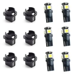 T10 Twist Lock Plug and Play Bulb Holder Sockets Fit Instrument Panel Lights for BMW 3-SERIES E36 E46 Fit W5W 168 192 194