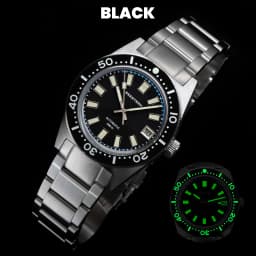 SEESTERN 62MAS Diving Watch Men Automatic Mechanical Wristwatch Luminous Bezel Waterproof NH35 Movement Sapphire Glass Bracelet