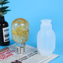 Resin Crystal Silicone Mold DIY Creative Night Light Bulb Mold Table Ornaments Silicone Mold For Resin Home Decoration Art Mould