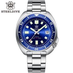 Steeldive Brand SD1970 Tuna Dive Watch 200m Waterproof Sapphire Crystal NH35 Automatic Mechanical Stainless Steel Men's Watch