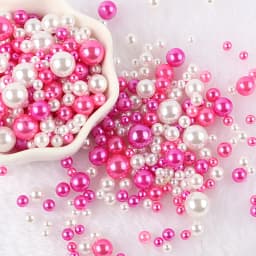 10g Random Mix 3-10mm No Hole ABS Imitation Pearl Bead For Vase Filler Makeup Brush For DIY Jewelry Making Decor F0912