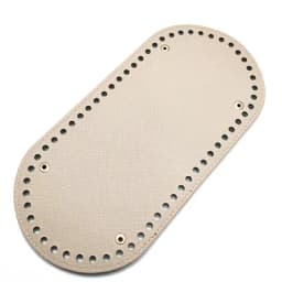 25x12cm Bag Bottom Oval Leather Bottoms with Holes Bag Accessories Handmade PU DIY Part for Handbag Crossbody Messenger Bags