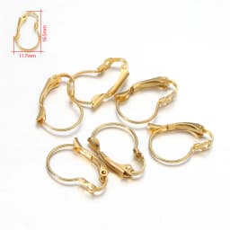 20-50pcs Gold Stainless Steel Hypoallergenic Earring Hooks Fish Earwire Earrings Clasps Earring Wires For Jewelry Maki