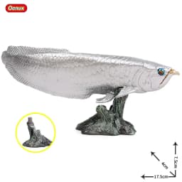 Oenux Sea Life Animals Model Action Figures Ocean Fish Sailfish Bass Grouper Salmon Aquarium Figurines PVC Educational Kids Toy