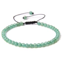 Adjustable 4MM Stone Beads Bracelet For Women Natural Agates Bangles Onyx Lapis Lazuli Woven Bracelet For New Year Gift Jewelry