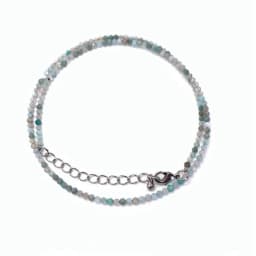 Natural Crystal quartz agate tourmaline Stone 2-3mm Cutting beads Mini necklaces Bracelet are suitable for men and women gifts
