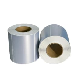 1/2/3/4 Rows Matte Silver Sticker Blank PET Labels for Thermal Transfer Printer Barcode Sealing Stickers Office Supplies