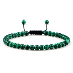 4mm Stone Beads Adjustable Bracelet For Men Natural Tiger Eye Lava Chalcedony Onyx Woven Bracelets Women Yoga Jewelry Pulseras